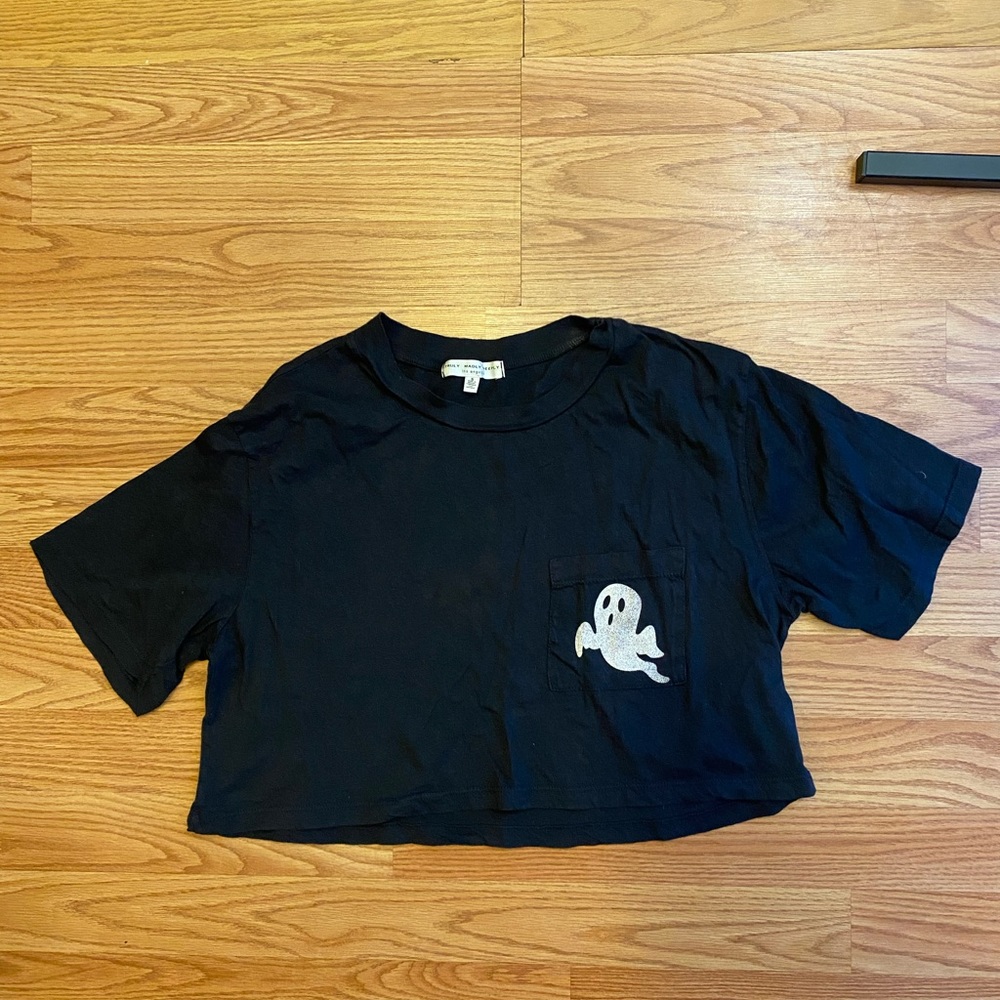 Urban Outfitters Ghost Halloween Crop Top